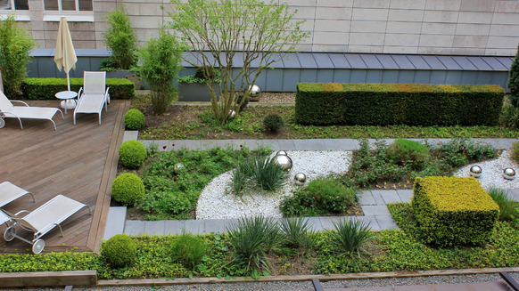 Garten auf der Dachterrasse